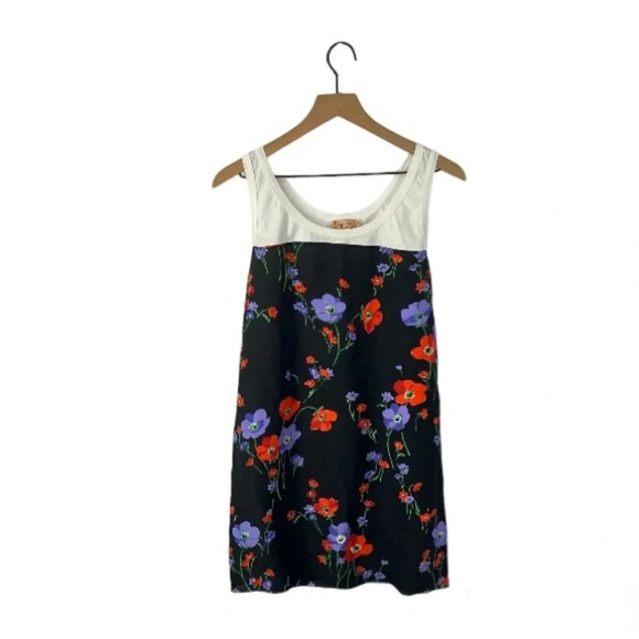 No 21 Two Tone Floral Mini Dress - Picture 1 of 6